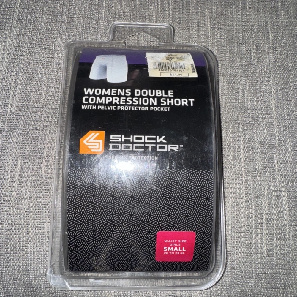 Shock Doctor Women's Double Compression Short - Black